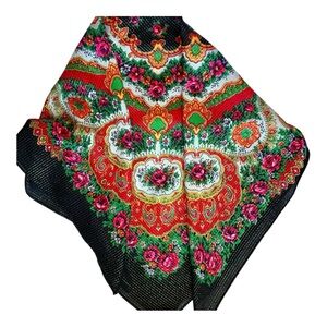 Vintage Japan AC Wooly Lurex scarf